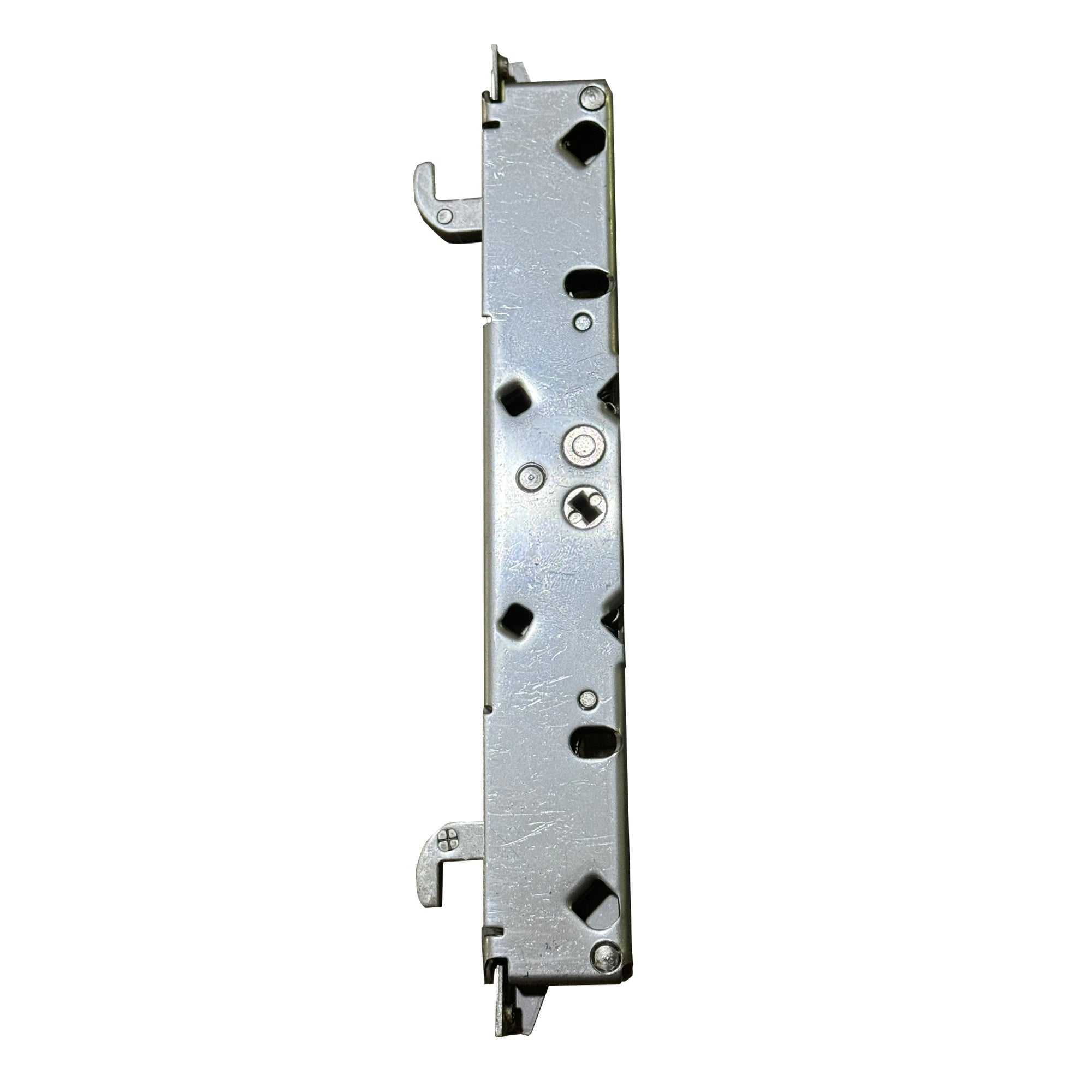 7.97" Hole Spacing Two Point Stainless Steel Mortise Lock Replacement for Sliding Patio Glass Door - Dual Point with Outward Hook Locking Mechanism - Garage and Sliding Door Hardware